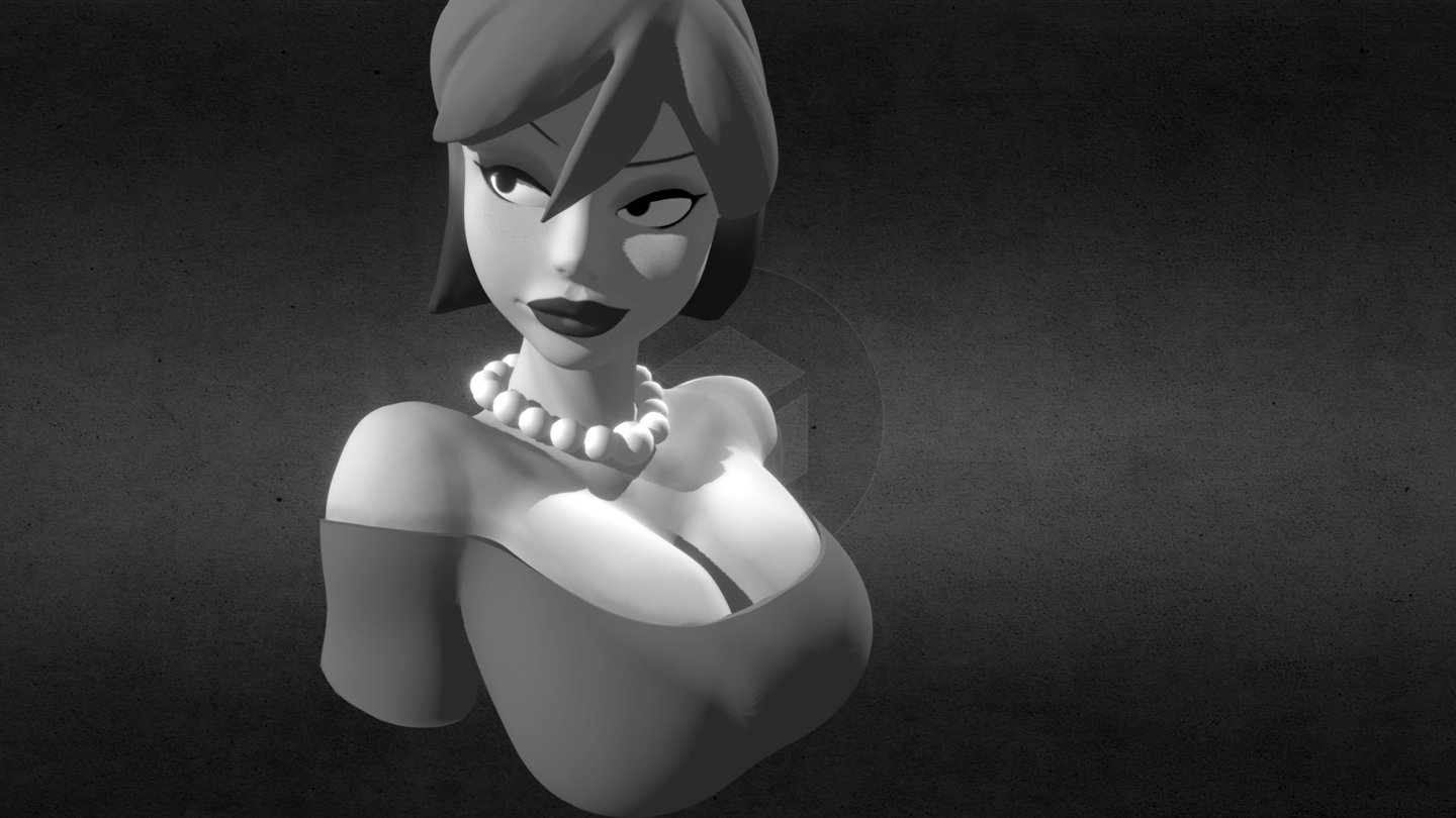 Busty Woman - 3D model by Denny [0f30c95] -