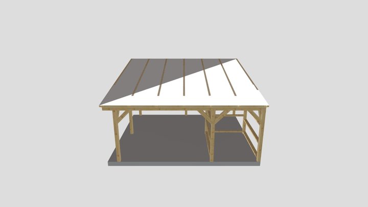 Carport 650cm x 650cm.xml 3D Model