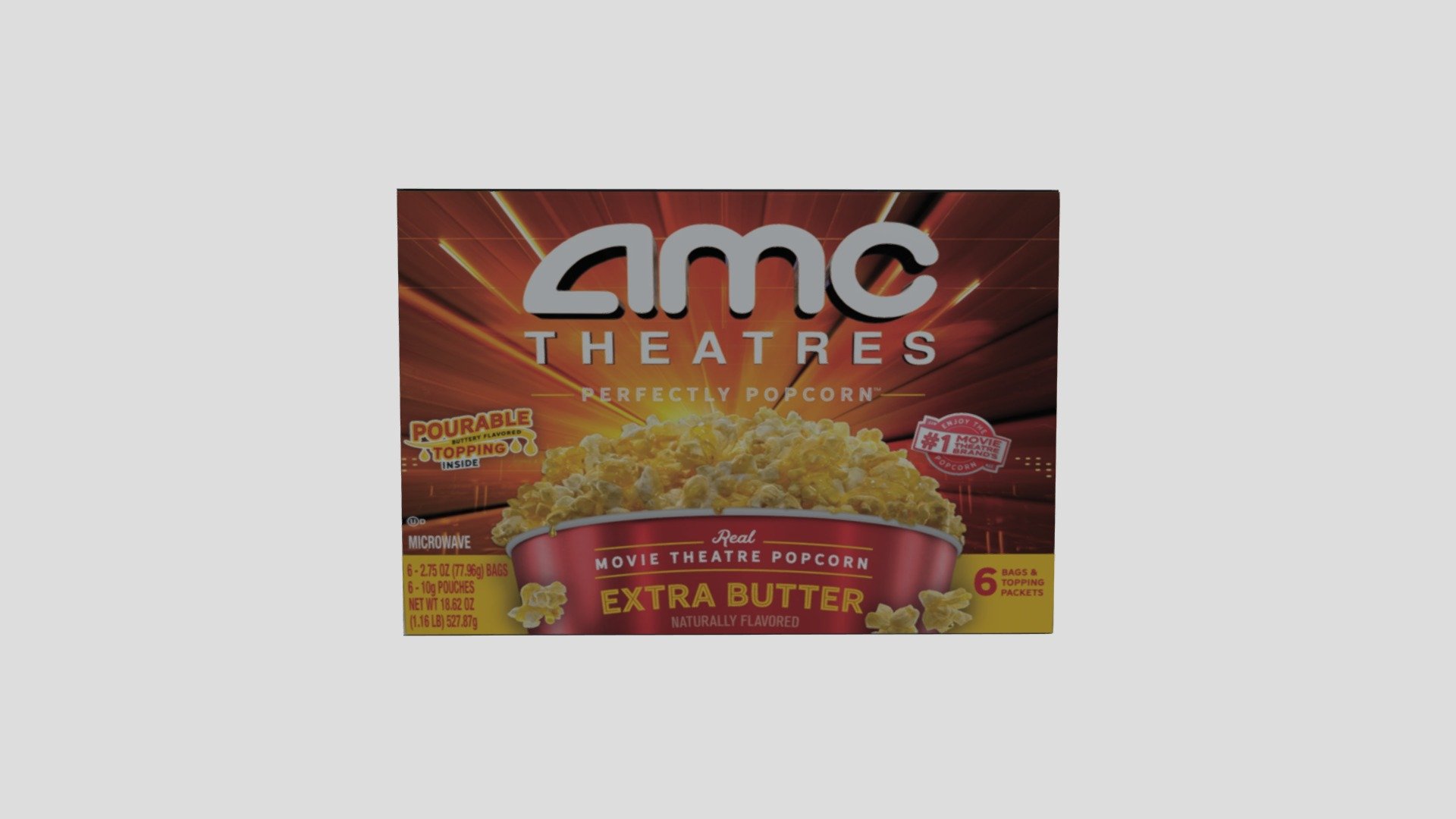 AMC Extra Butter Microwave Popcorn 3D model by Pet Rock Miner