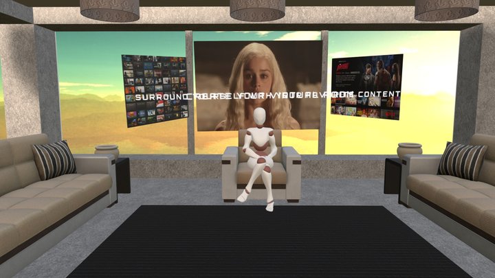 VRToolbox Living room 3D Model