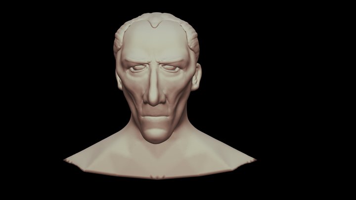 Peter Cushing - Caricature 3D Model