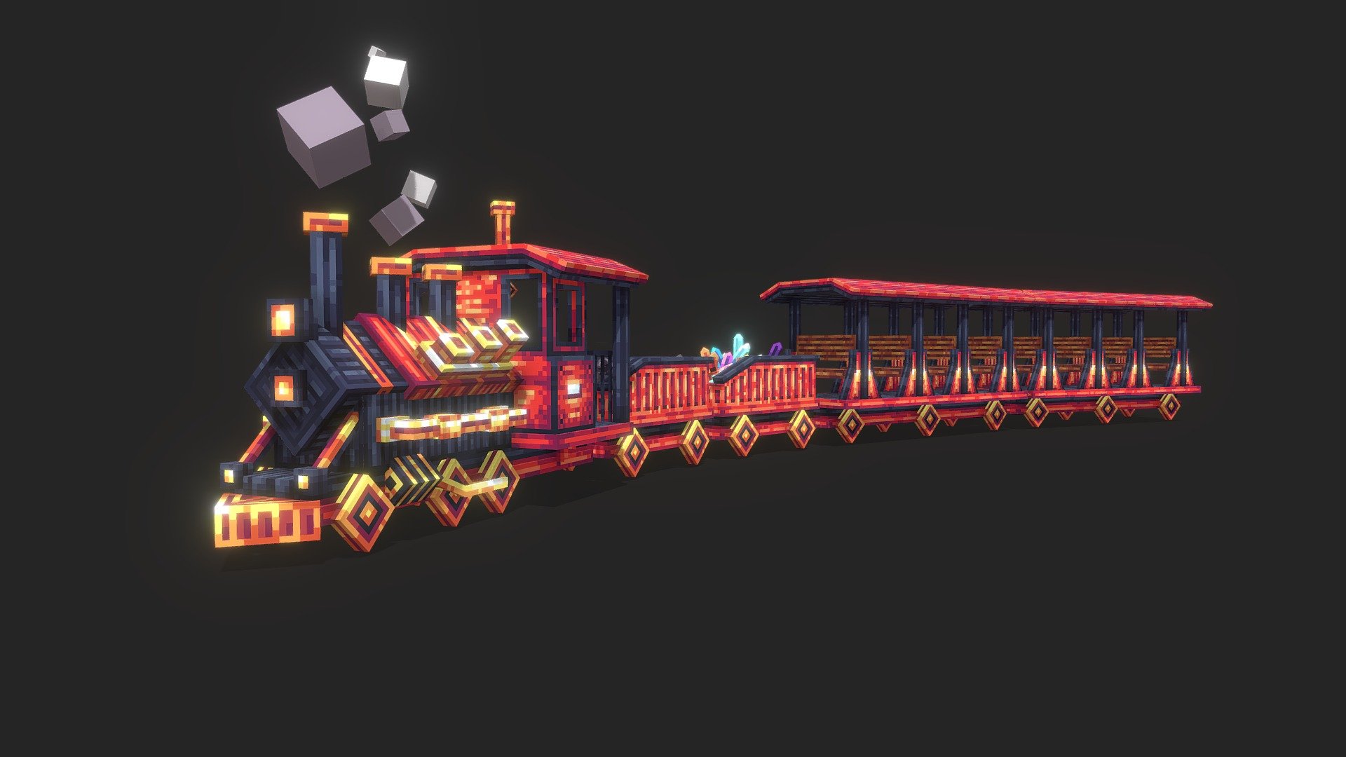 [ COMMISSION ] Steam Locomotive - 3D model by APYG [0f3345a] - Sketchfab