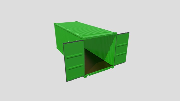 Shipping Container Box 3D Model