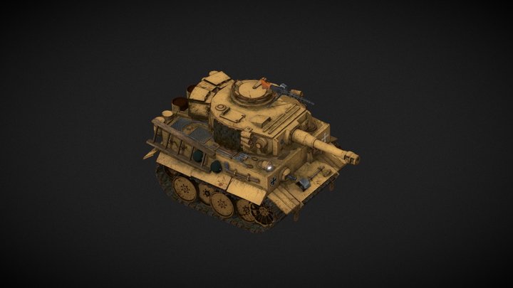 Tiger tank mini 3D Model