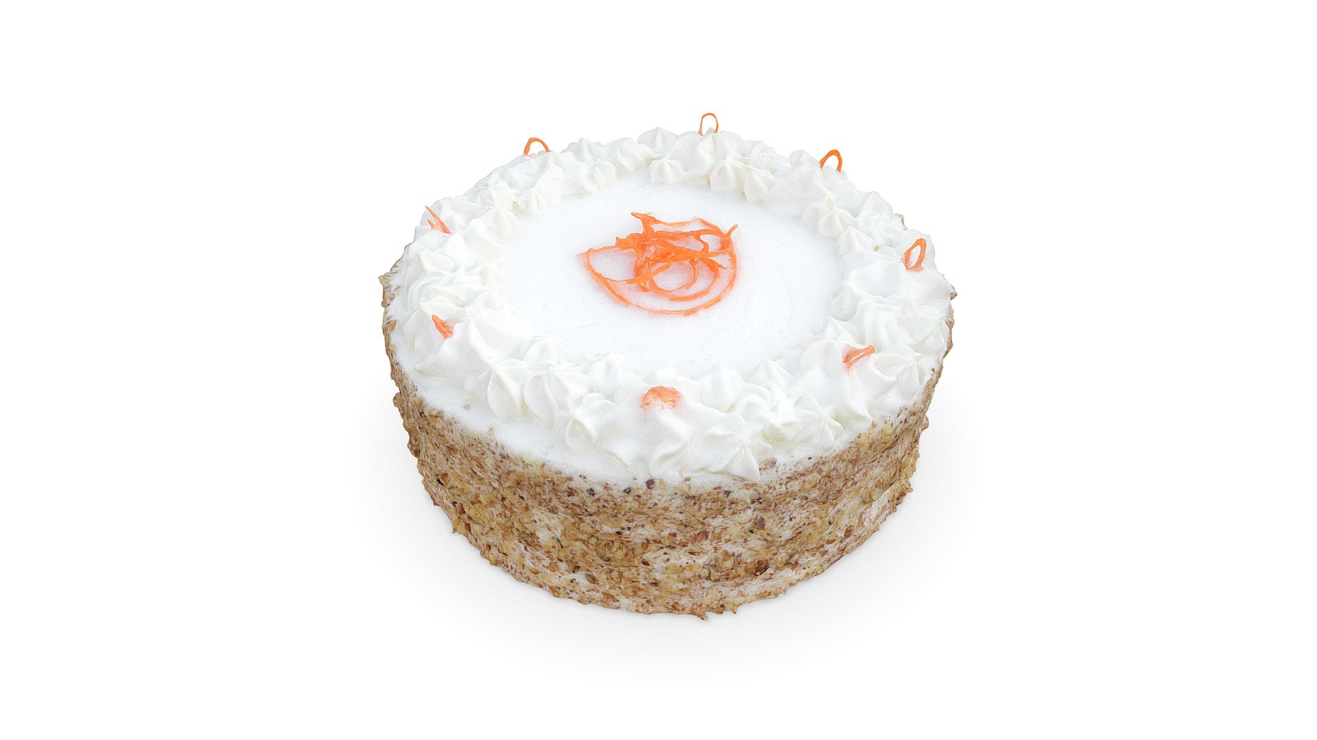 Cream carrot cake - Buy Royalty Free 3D model by matousekfoto [0f354d0 ...