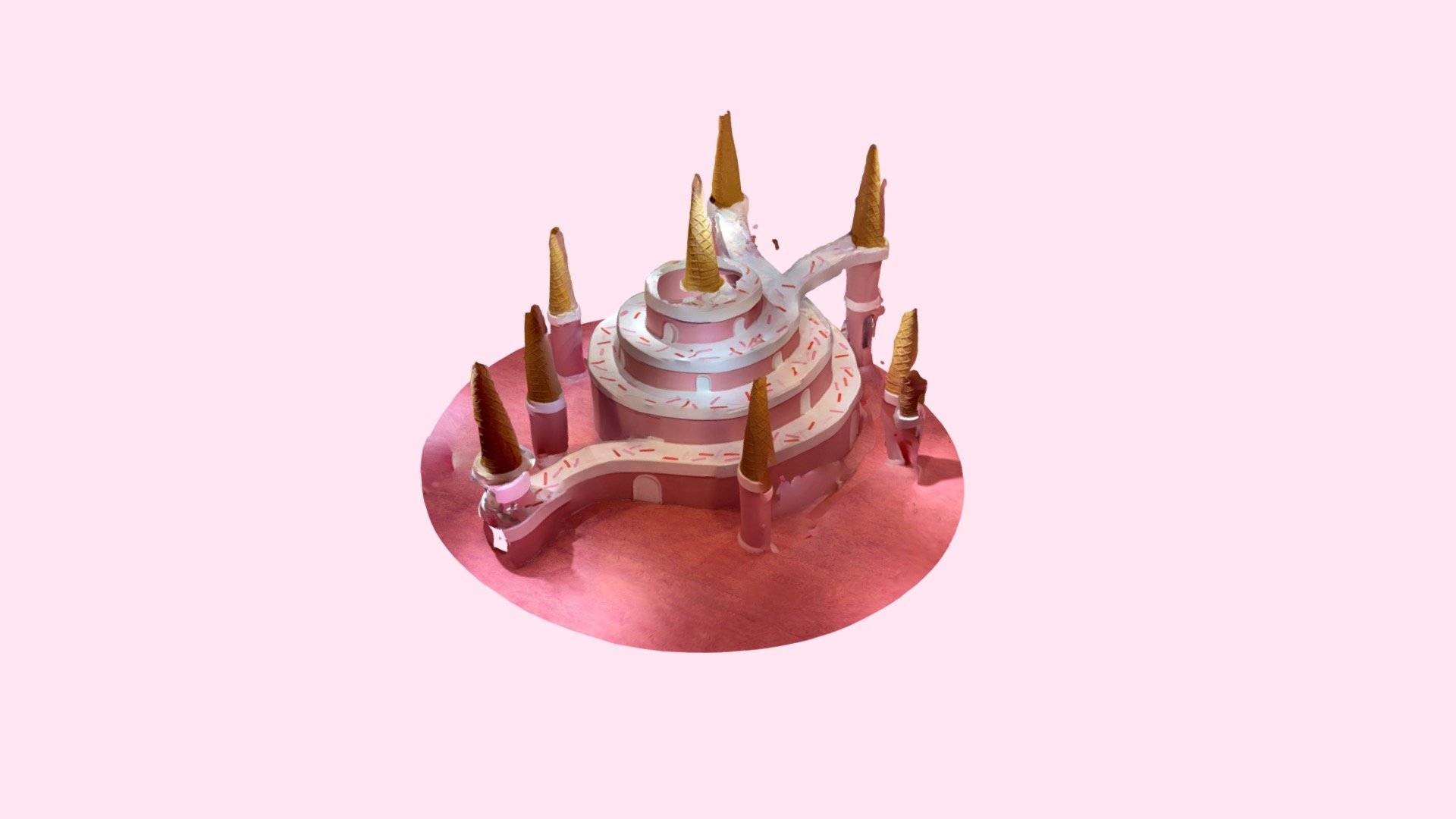 Museum of Ice Cream (Singapore) - Cone Castle — Sketchfab embed 3D viewer