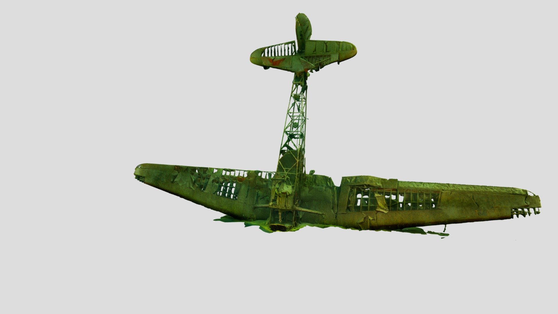 Fw58 wreck — Sketchfab embed 3D viewer