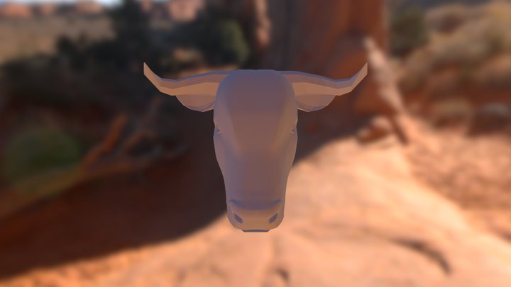 Bull Head 3D Model