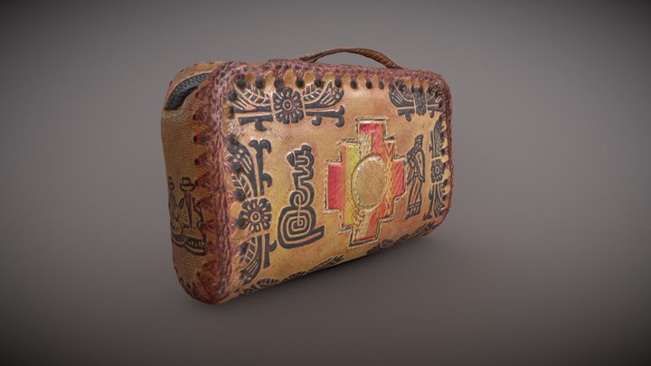 Mexican Leather Purse 3D Model