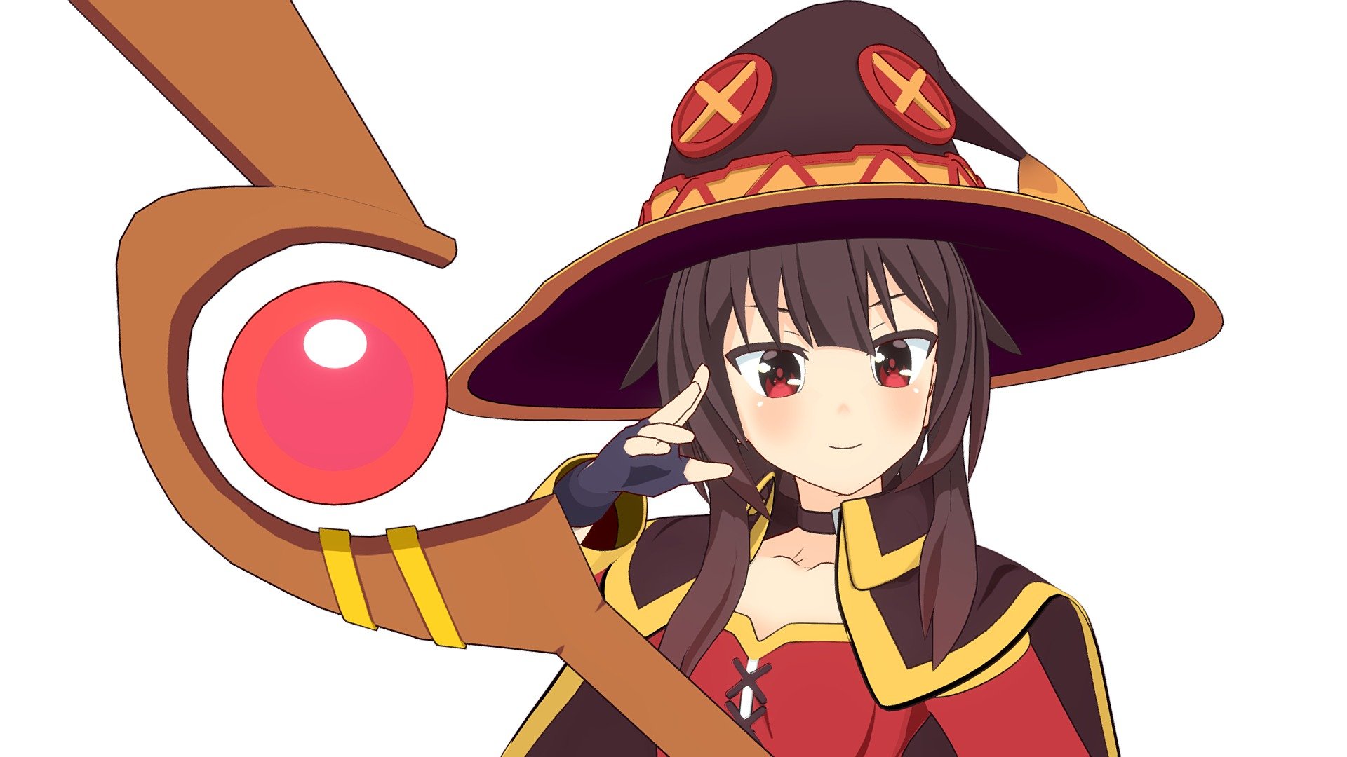 Megumin Konosuba 3d Model By Taiga Zoe 0f36bda Sketchfab