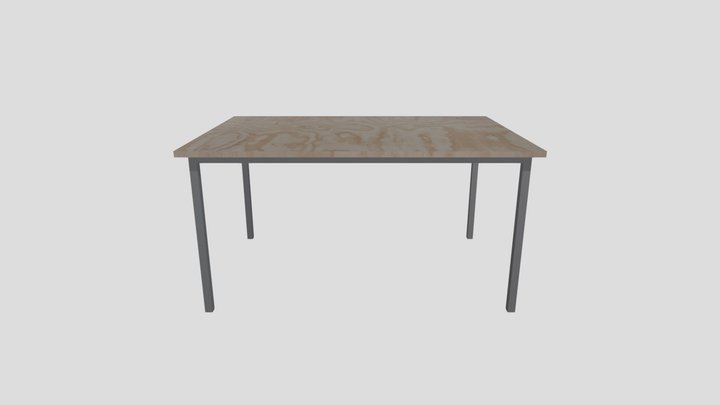 Wooden FABLAB Table 3D Model