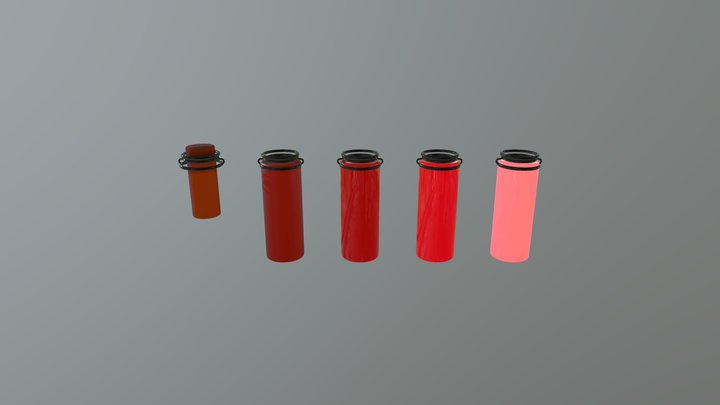 Xenoblade Fire Cylinder Set 3D Model