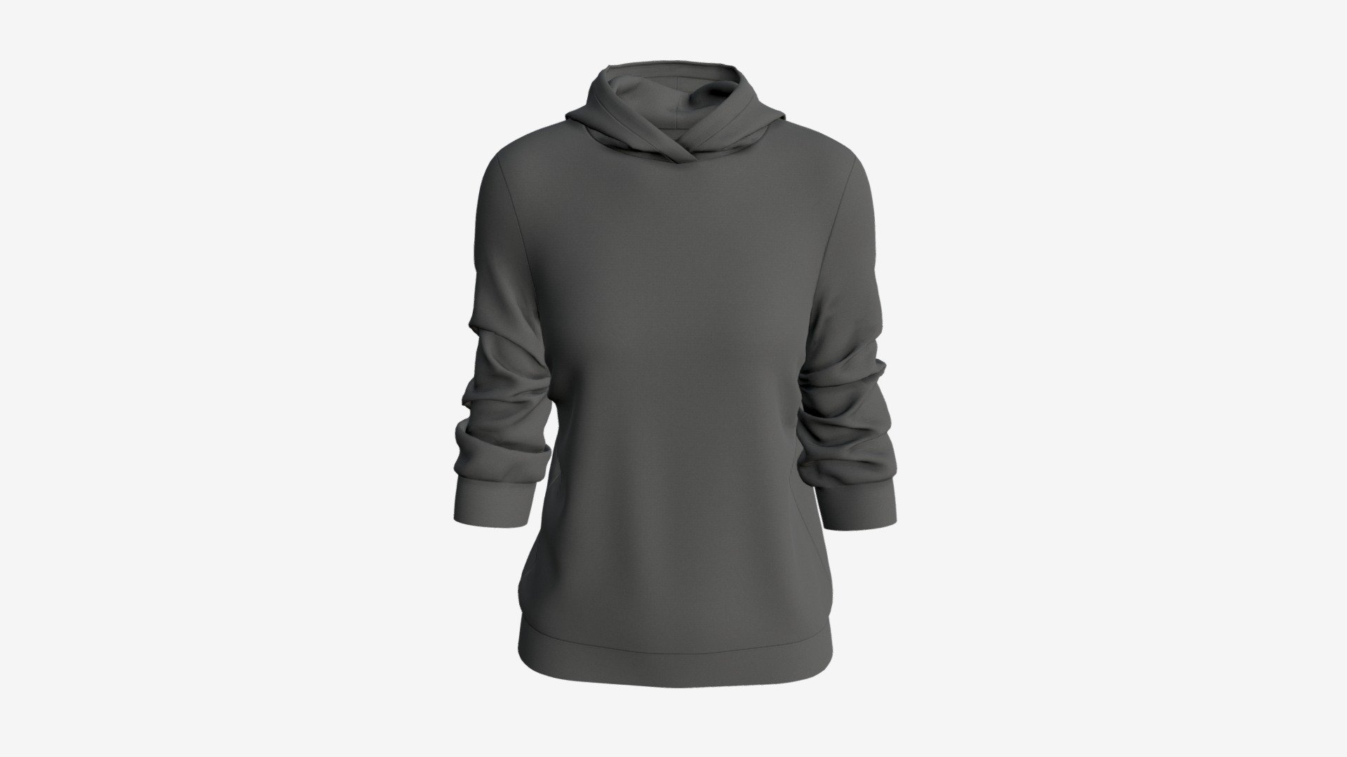 Hoodie For Women Mockup 04 Black Buy Royalty Free 3d Model By Hq3dmod Aivisastics [0f382fd