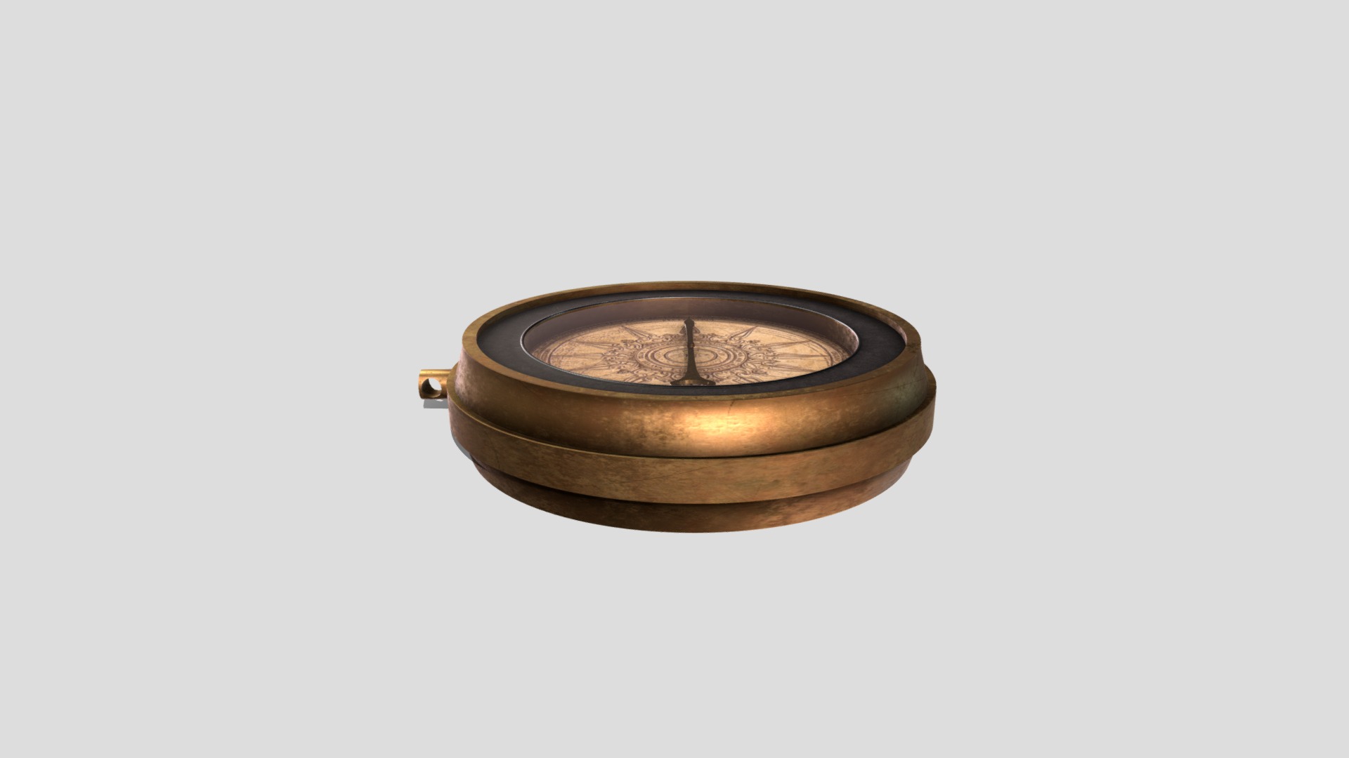 3D model Antique Compass