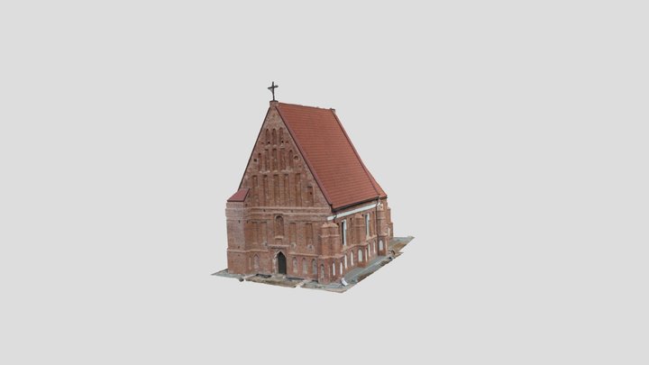 Zapyškio Šv. Jono Krikštytojo bažnyčia 3D Model