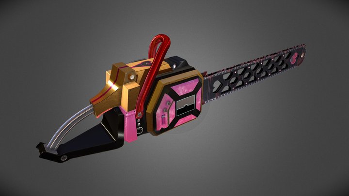 Bedazzled Chainsaw 3D Model