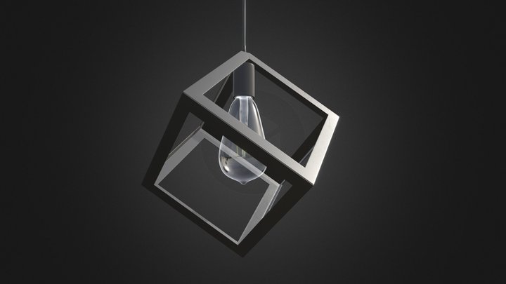 Cube Lamp 3D Model