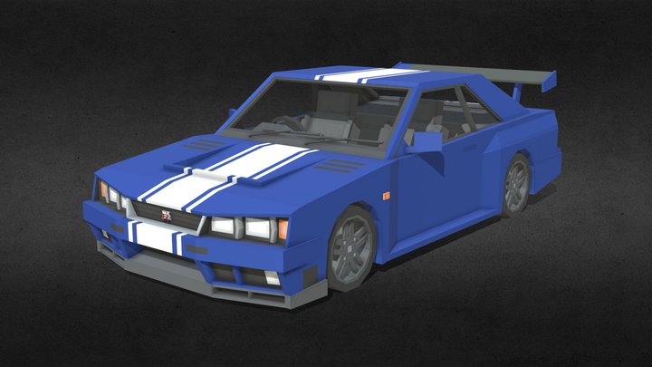 Nissan Skyline GTR R33 3D Model
