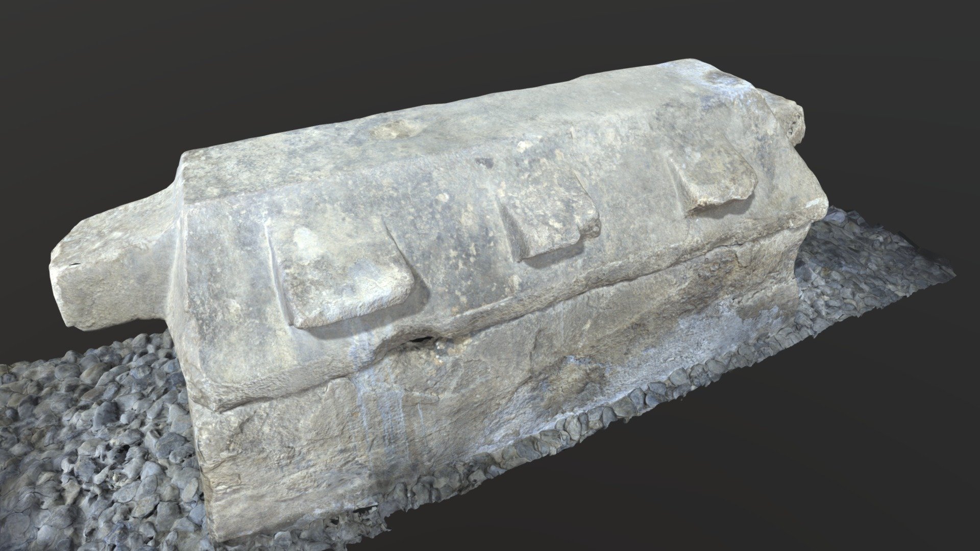 賤機山古墳_家形石棺_静岡市葵区宮ヶ崎町 — Sketchfab embed 3D viewer