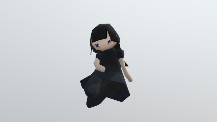 Low Poly Doll 3D Model