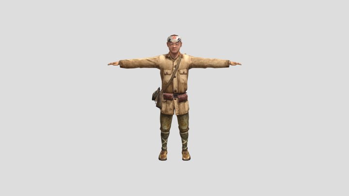 japan soldier 3D Model