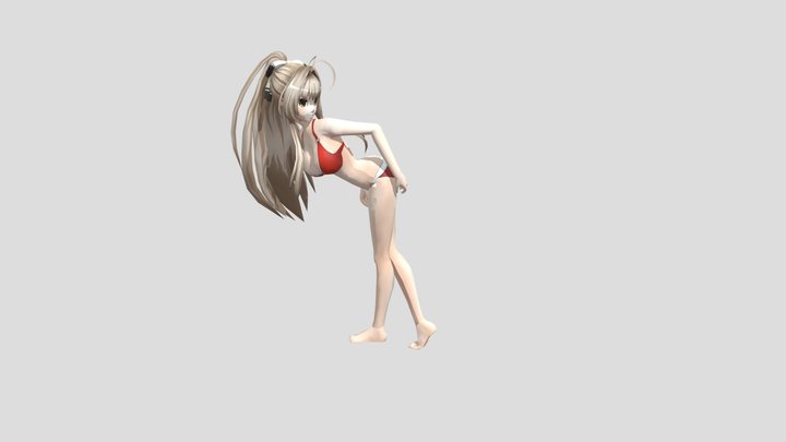 Anime Girl 3D Model