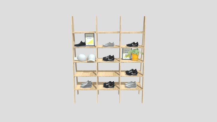 Shelfs All Three 3D Model