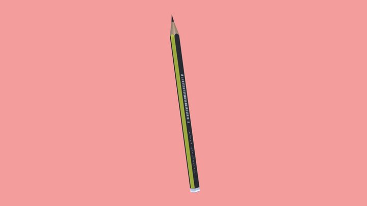 pencil staedler h3 3D Model