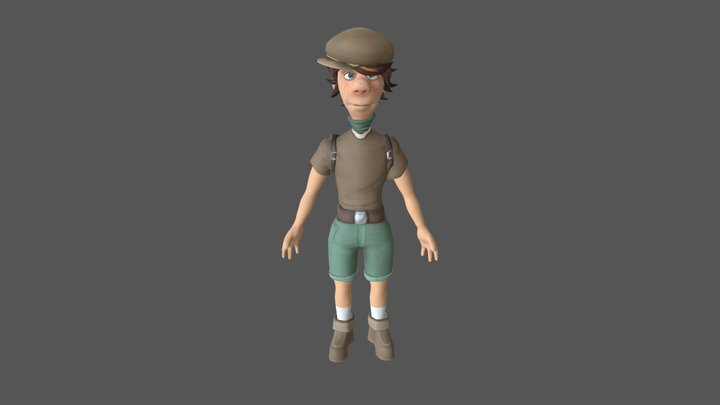 Handpainted Character (Modeling/Texturing) 3D Model