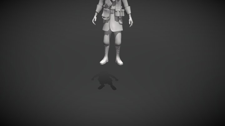 Fallout Organic Character WIP 3D Model