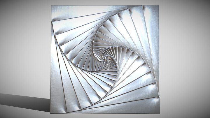 Bas-relief "Geometry Three" 3d file for CNC 3D Model