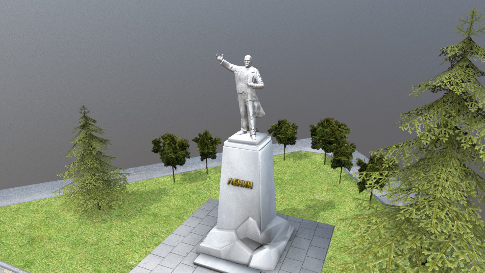 Ленин 3d Monument model