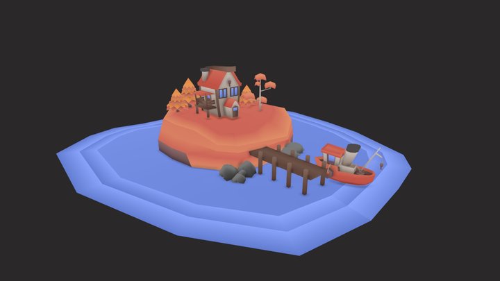 Lake House 3D Model