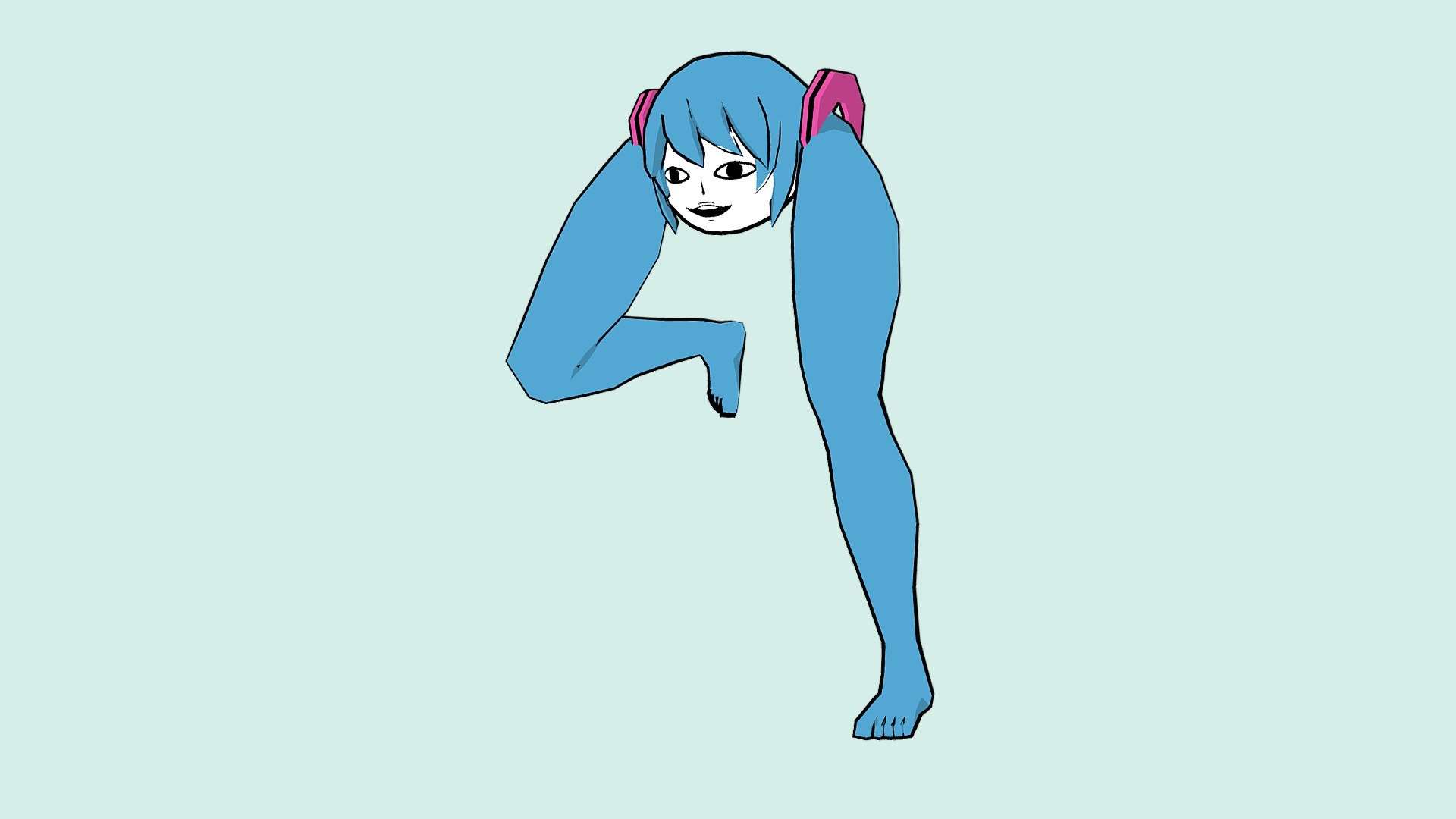 Hatsune miku leg