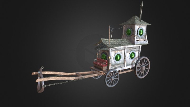 Fantasy Caravan 3D Model