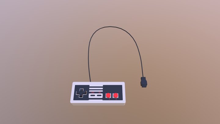 Nes controller 3D Model