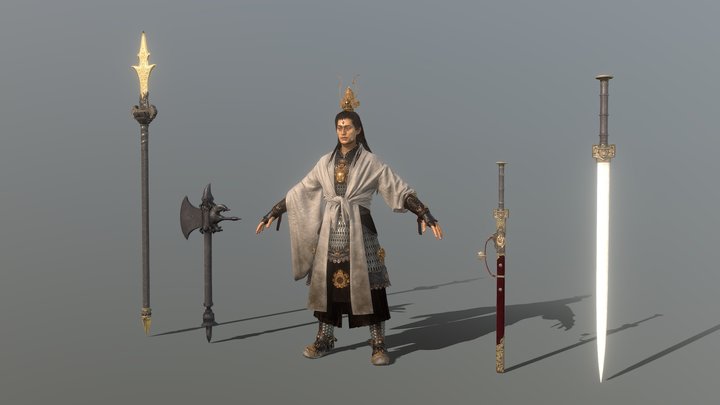 blackmyth wukong: yangjian - 杨戬 3D Model