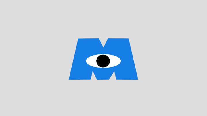 Monsters, Inc. Logo 3D Model