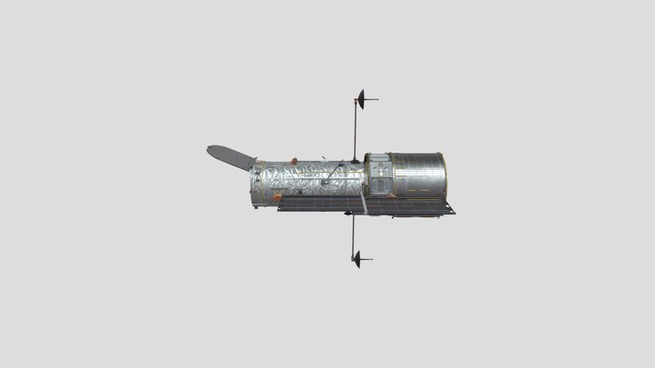 Hubble Space Telescope 3D Model