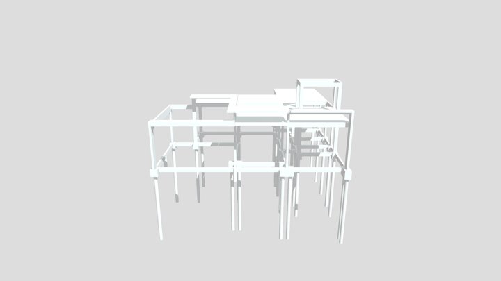 Estrutura Residência AF 3D Model