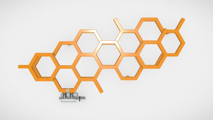 HEX radiator – Gratis 3D-model STL