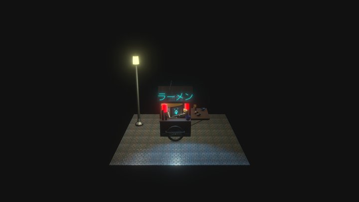 Noodle Stall 3D Model