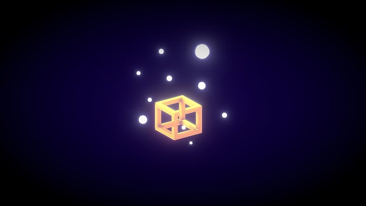 Impossible cube 3D Model
