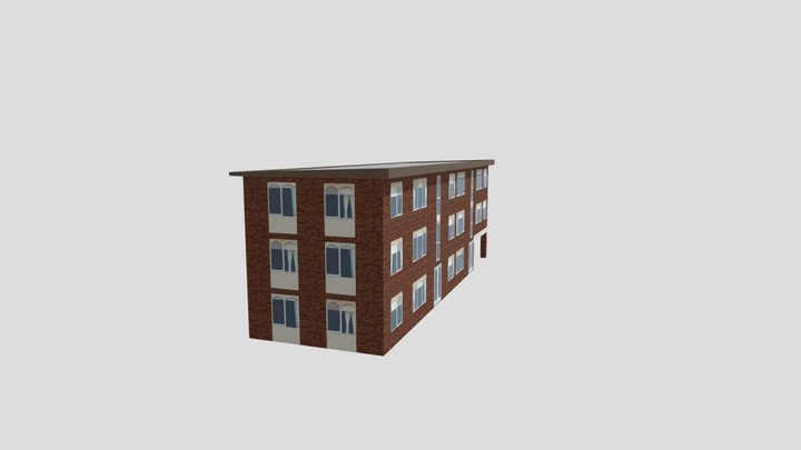 Davison Street Flats 1 - Flat Roof 3D Model