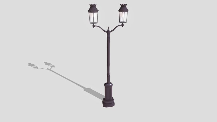 Paris Street Lamp 3D Model