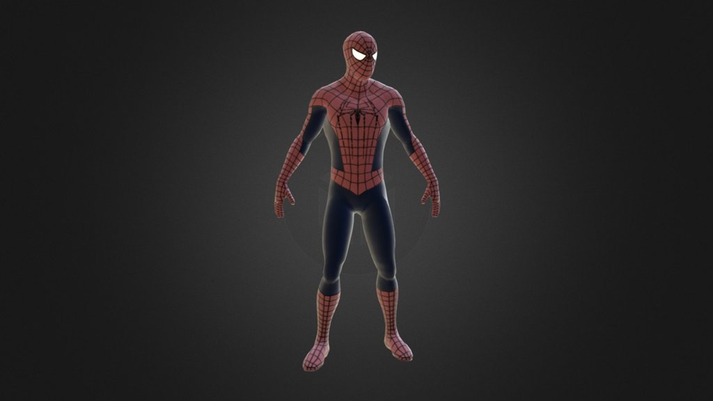 Поли человек паук. Spider man 2002 3d model. Человек паук 3д модель. Человек паук моделька. Человек паук Зд модель.