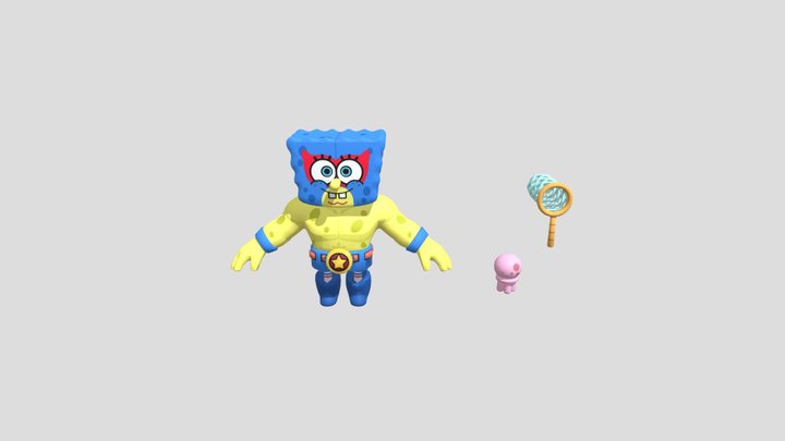 primo_spongebob_geo_FIX 3D Model