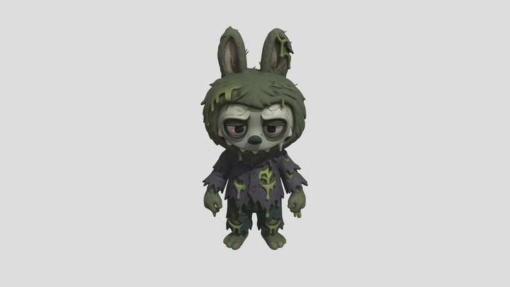 LABUBU ZOMBIE - Collectible 3D Print Figure 3D Model