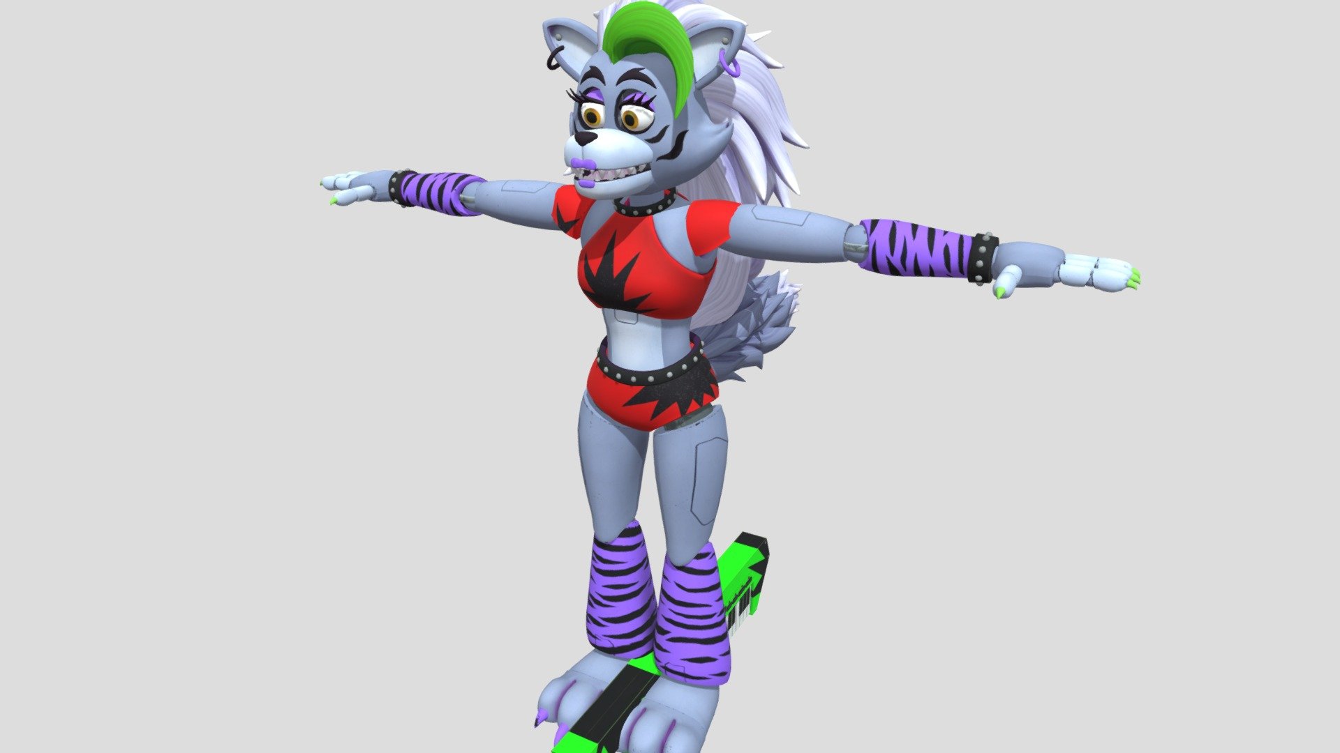 FNAF:SB, Roxy Render/Model showcase