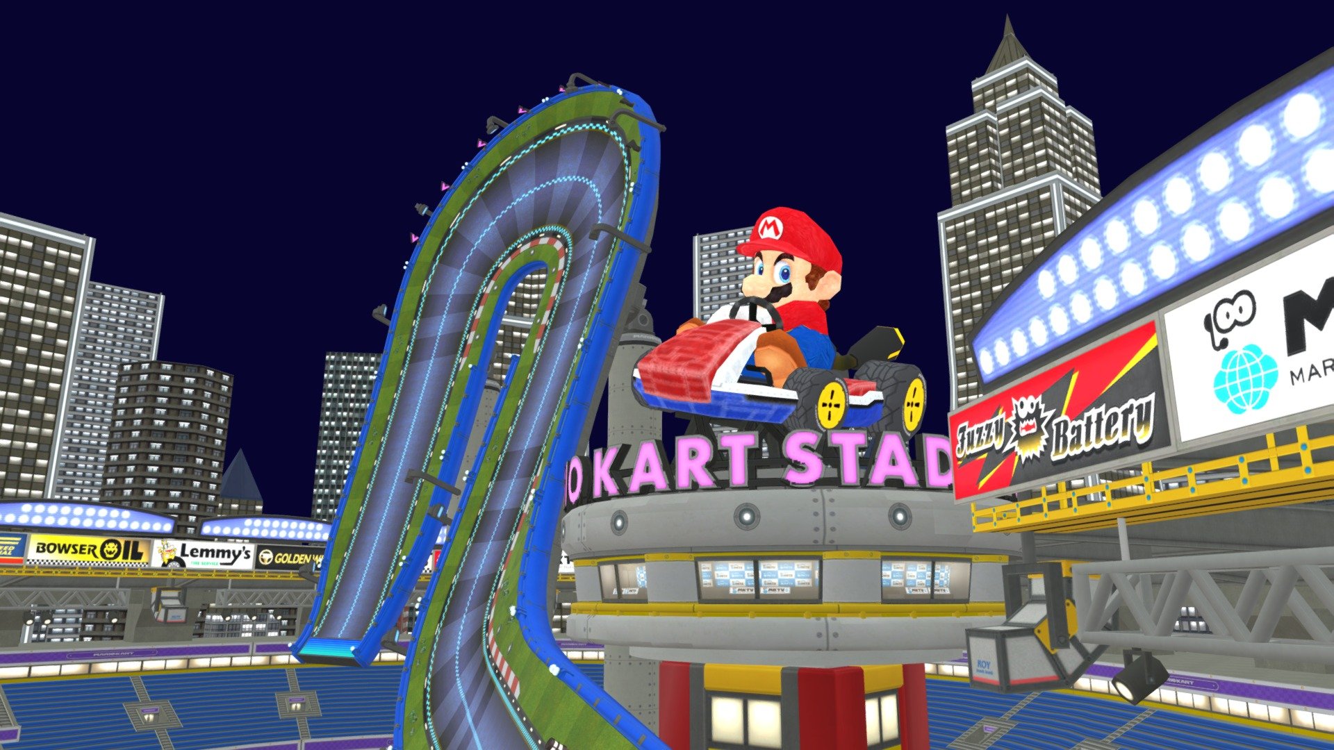 Mario Kart 8 - Mario Kart Stadium - Download Free 3D model by H